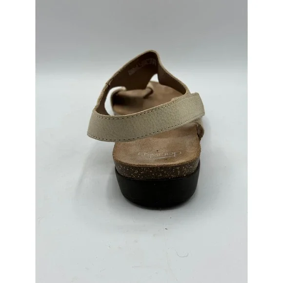 Dansko Women Size 41 US 10 Leather Comfort Orthotic Cork Footbed Sandals Beige - Picture 13 of 15